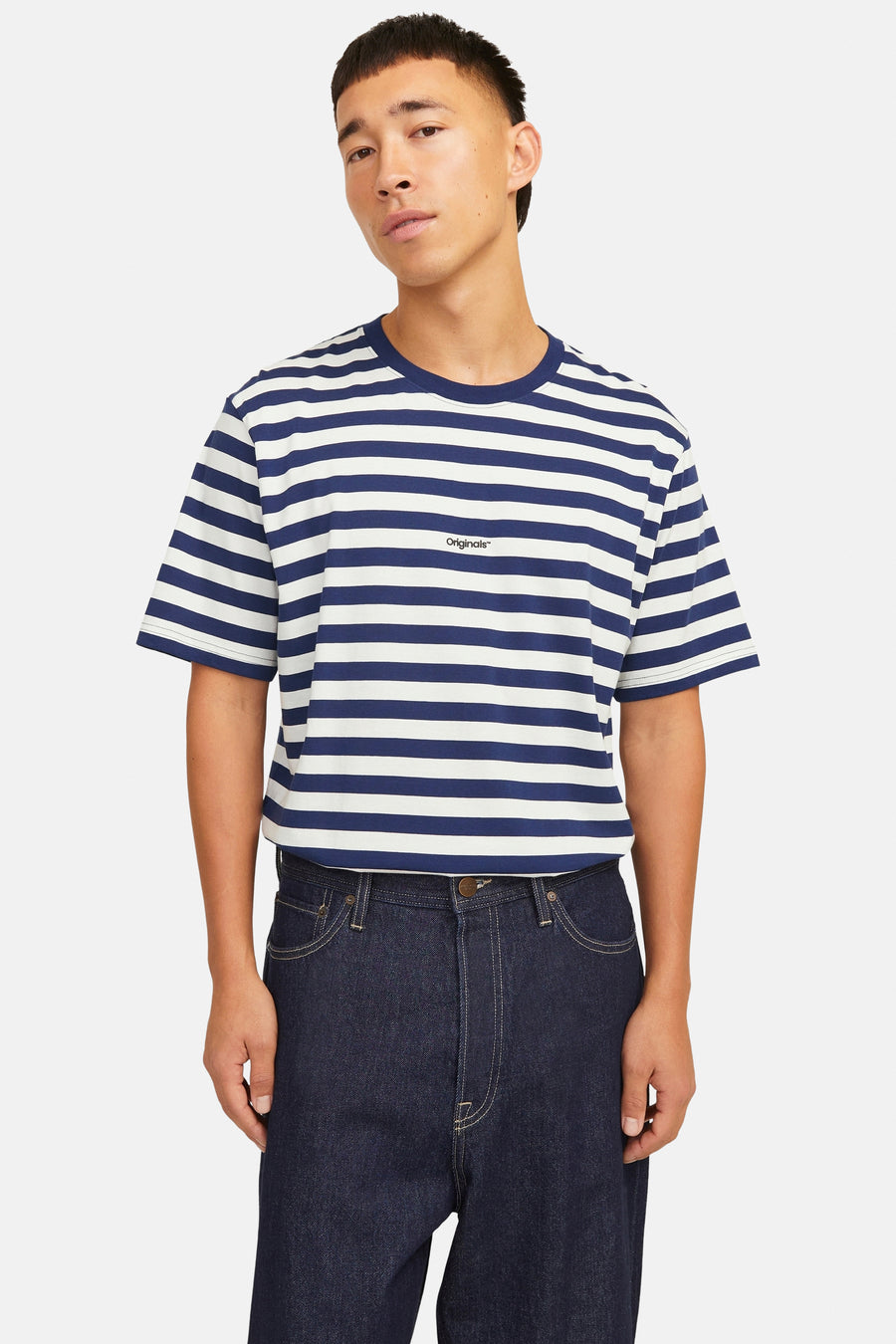 T-shirt (korte mouwen) Blauw - ORIGINALS BY JACK & JONES