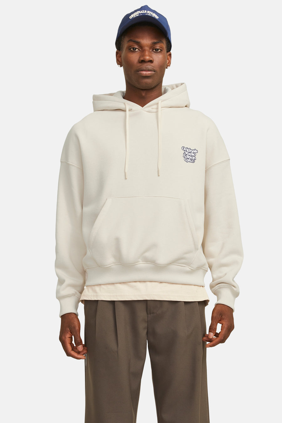 Sweater met kap Wit - ORIGINALS BY JACK & JONES