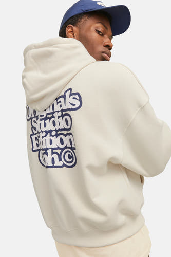 Sweater met kap Wit - ORIGINALS BY JACK & JONES