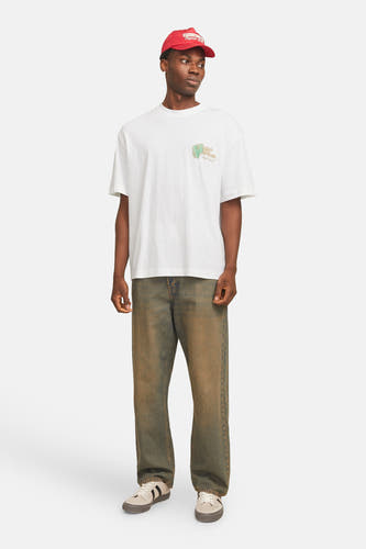 T-shirt (korte mouwen) Wit - ORIGINALS BY JACK & JONES