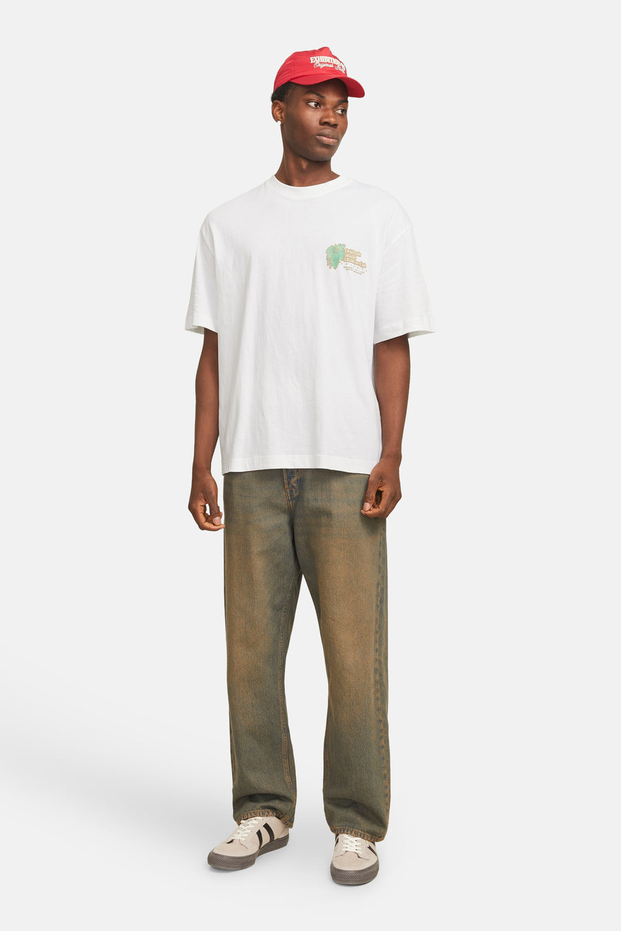 T-shirt (korte mouwen) Wit - ORIGINALS BY JACK & JONES