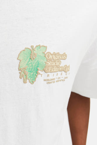 T-shirt (korte mouwen) Wit - ORIGINALS BY JACK & JONES