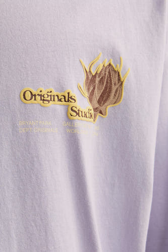 T-shirt (korte mouwen) Paars - ORIGINALS BY JACK & JONES