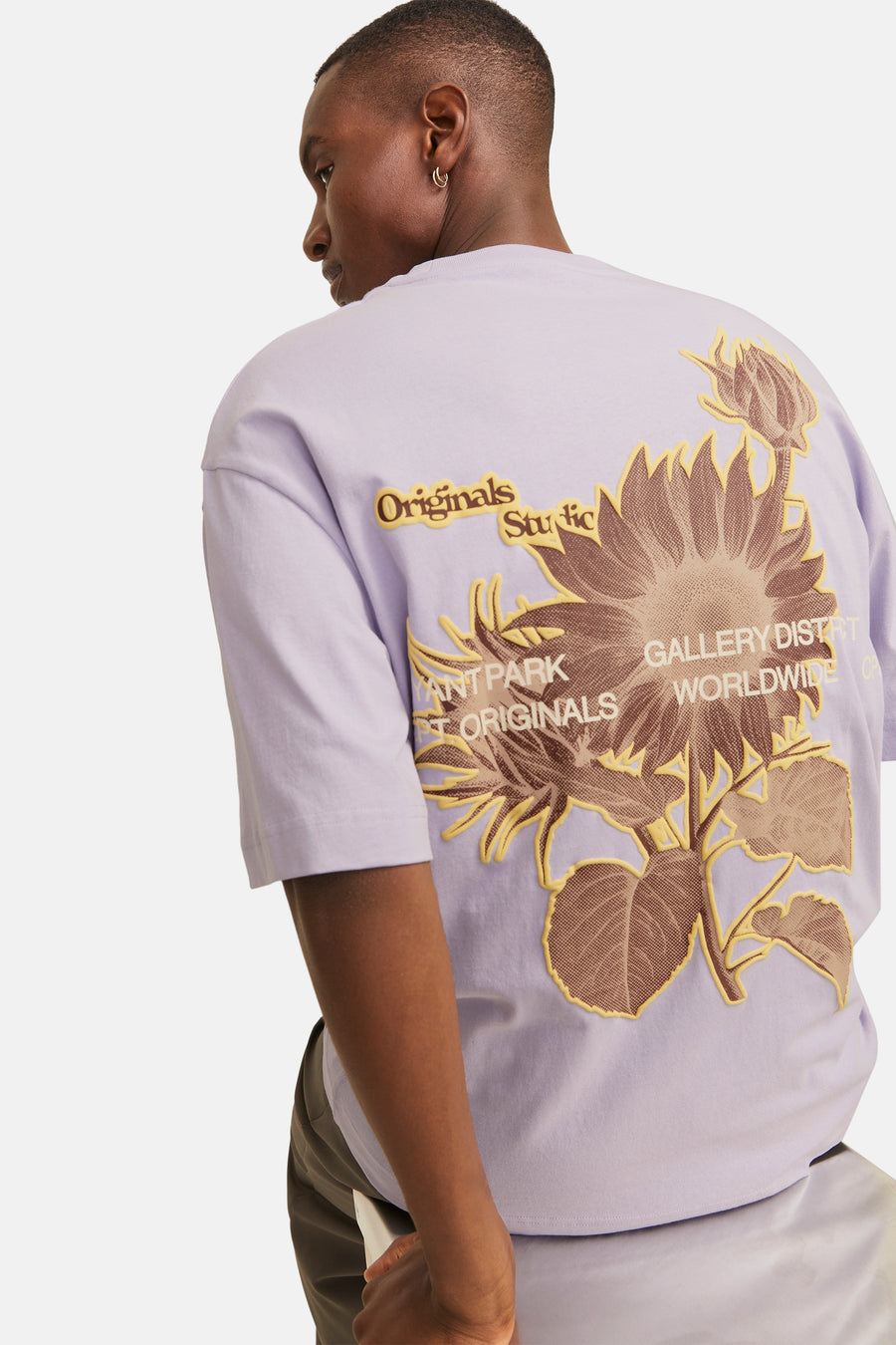 T-shirt (korte mouwen) Paars - ORIGINALS BY JACK & JONES