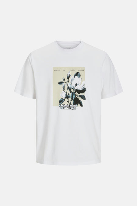 T-shirt (korte mouwen) Wit - ORIGINALS BY JACK & JONES