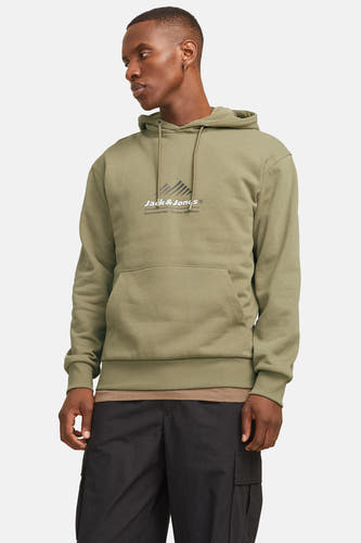 Sweater met kap Groen - CORE BY JACK & JONES