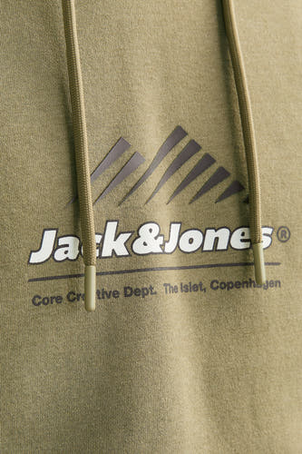 Sweater met kap Groen - CORE BY JACK & JONES