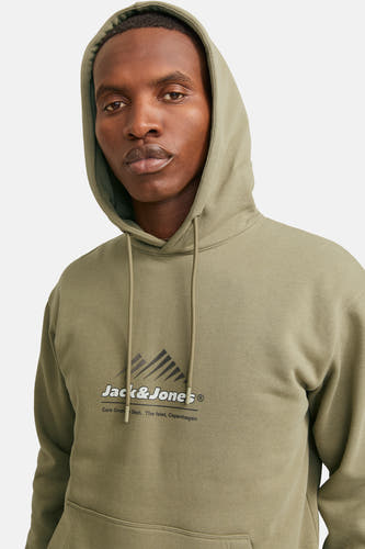 Sweater met kap Groen - CORE BY JACK & JONES