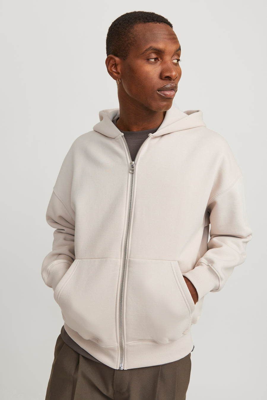 Sweater (gilet) Beige - CORE BY JACK & JONES