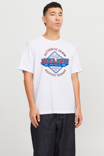 T-shirt (korte mouwen) Wit - ORIGINALS BY JACK & JONES