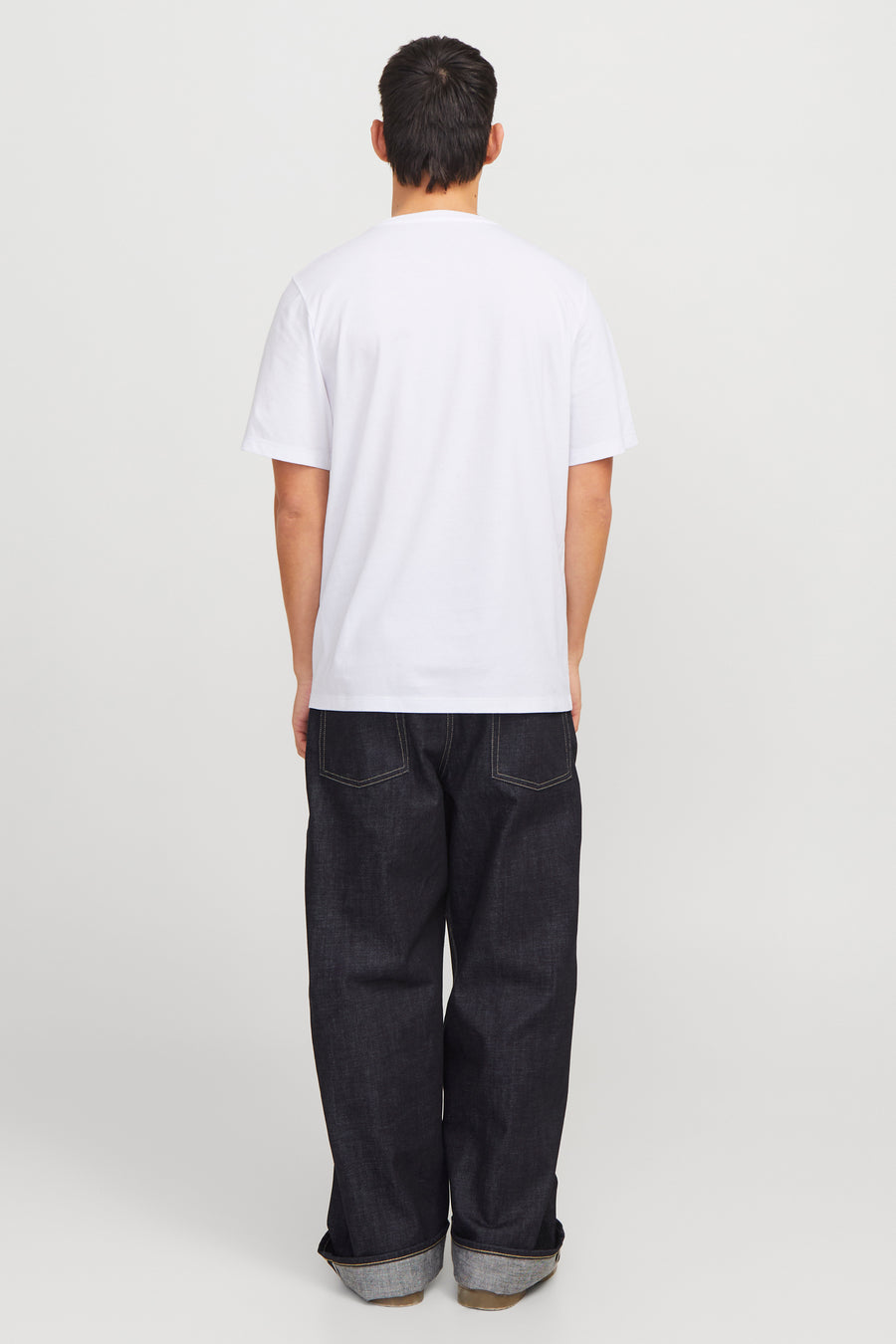 T-shirt (korte mouwen) Wit - ORIGINALS BY JACK & JONES