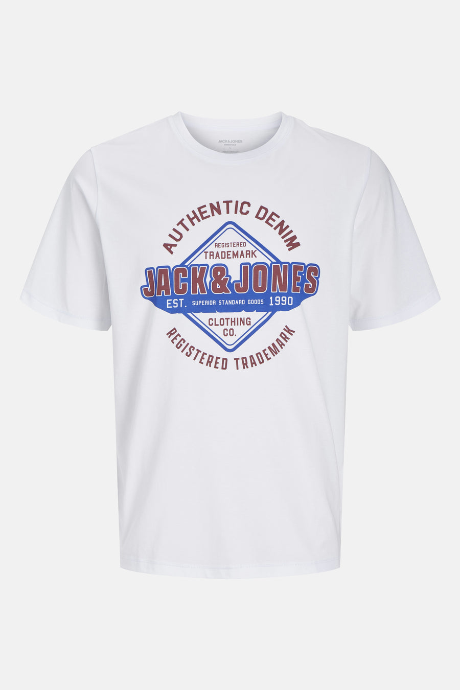 T-shirt (korte mouwen) Wit - ORIGINALS BY JACK & JONES