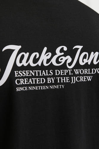 T-shirt (korte mouwen) Zwart - ORIGINALS BY JACK & JONES