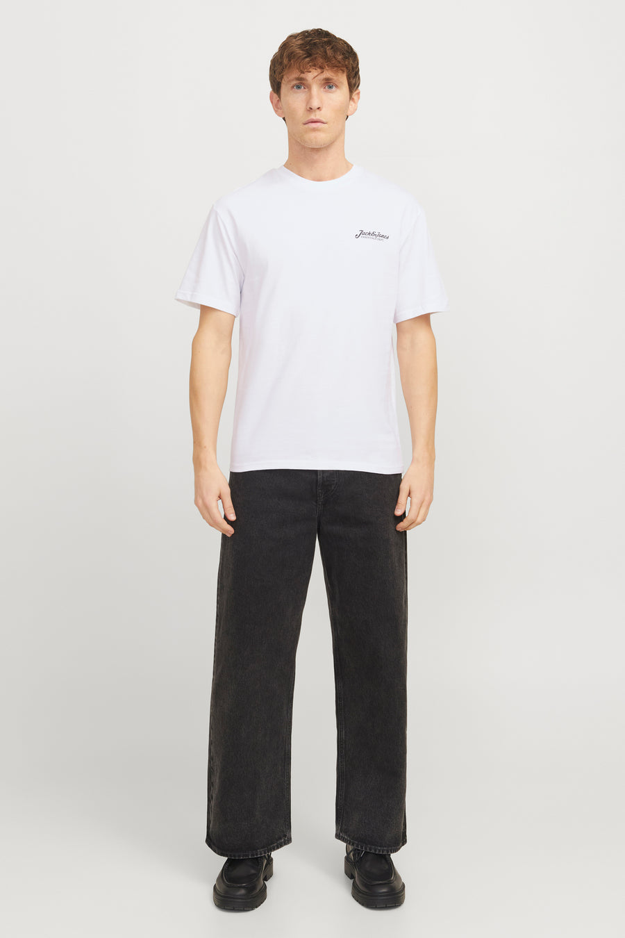 T-shirt (korte mouwen) Wit - ORIGINALS BY JACK & JONES