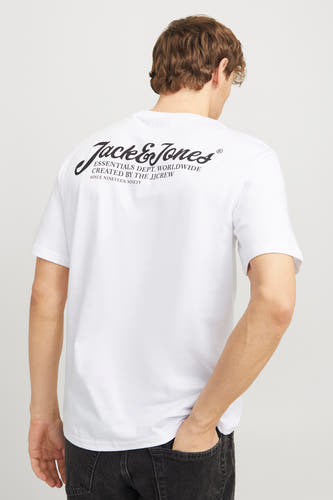 T-shirt (korte mouwen) Wit - ORIGINALS BY JACK & JONES