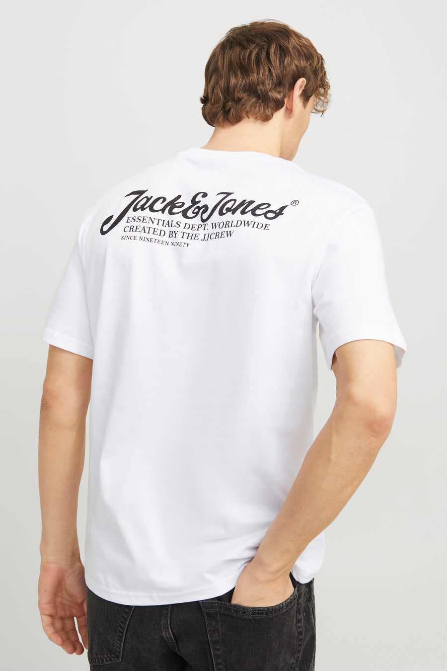 T-shirt (korte mouwen) Wit - ORIGINALS BY JACK & JONES
