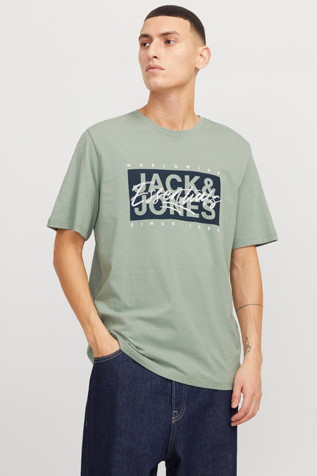 T-shirt (korte mouwen) Groen - ORIGINALS BY JACK & JONES
