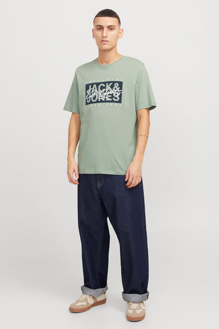 T-shirt (korte mouwen) Groen - ORIGINALS BY JACK & JONES