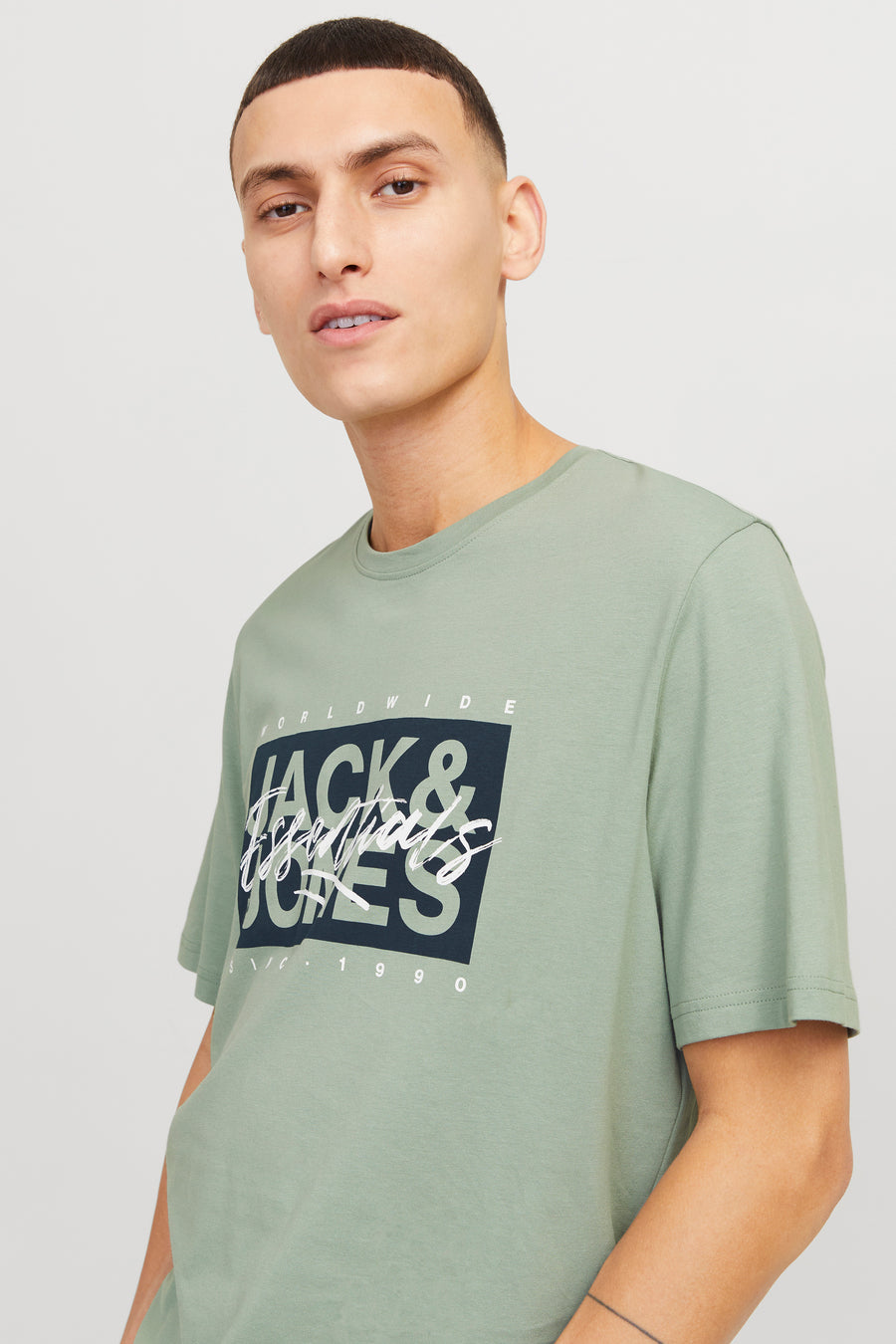 T-shirt (korte mouwen) Groen - ORIGINALS BY JACK & JONES