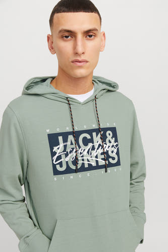 Sweater met kap Groen - ORIGINALS BY JACK & JONES