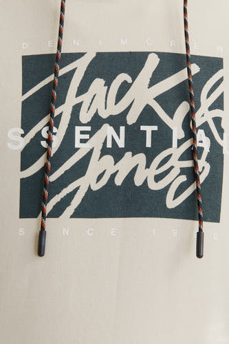 Sweater met kap Ecru - ORIGINALS BY JACK & JONES