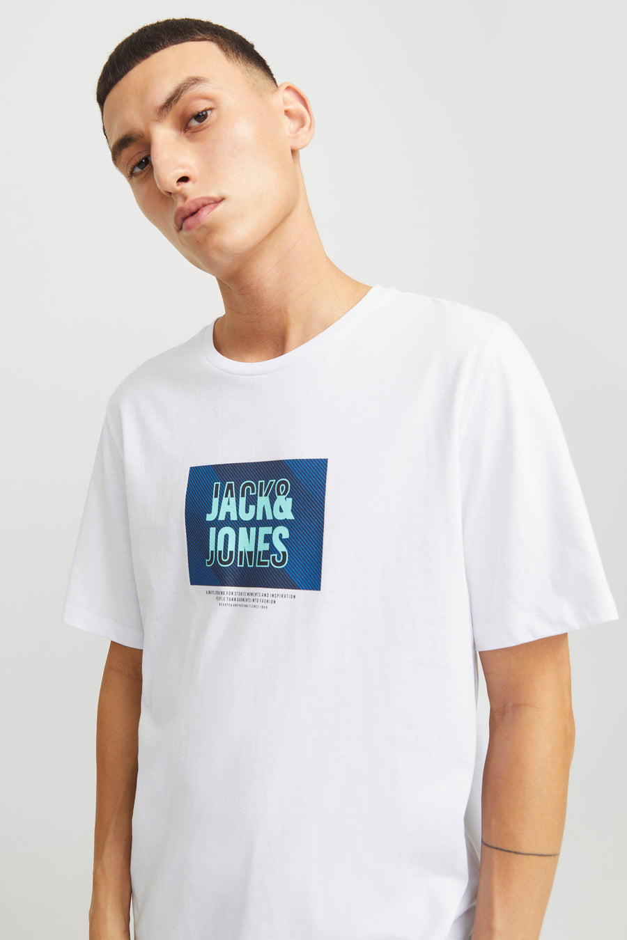 T-shirt (korte mouwen) Wit - CORE BY JACK & JONES