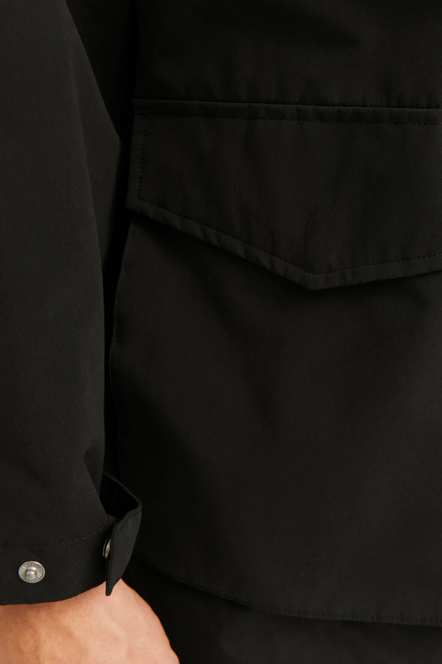 Jas (lang) Zwart - ORIGINALS BY JACK & JONES