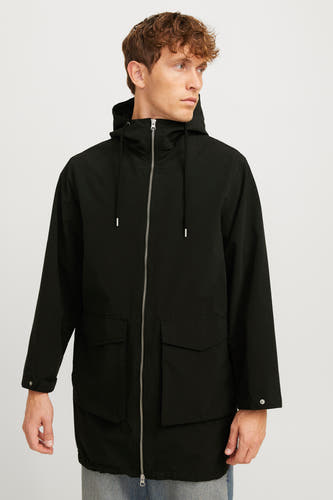 Jas (lang) Zwart - ORIGINALS BY JACK & JONES