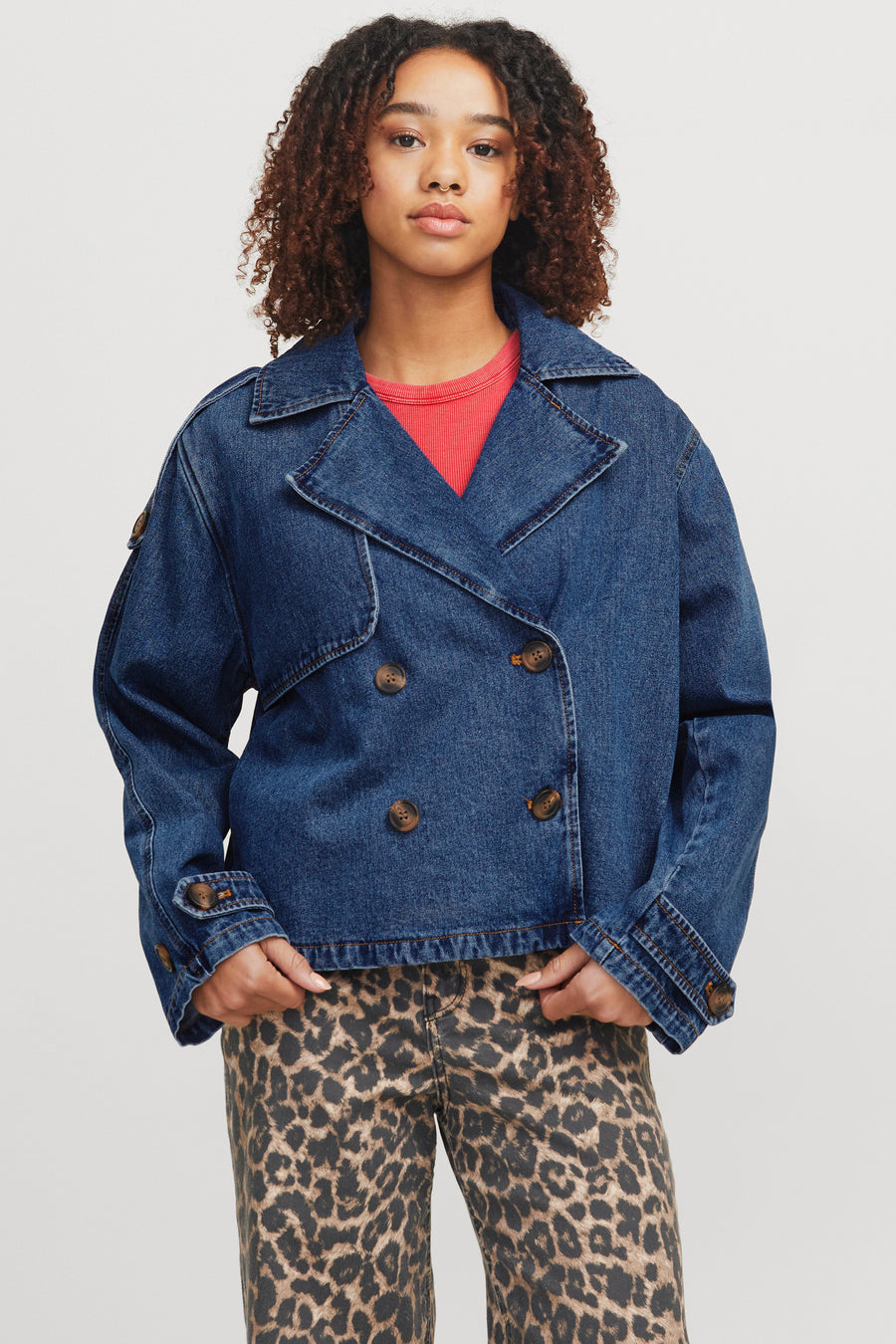 Korte jas Mid blue denim - JJXX