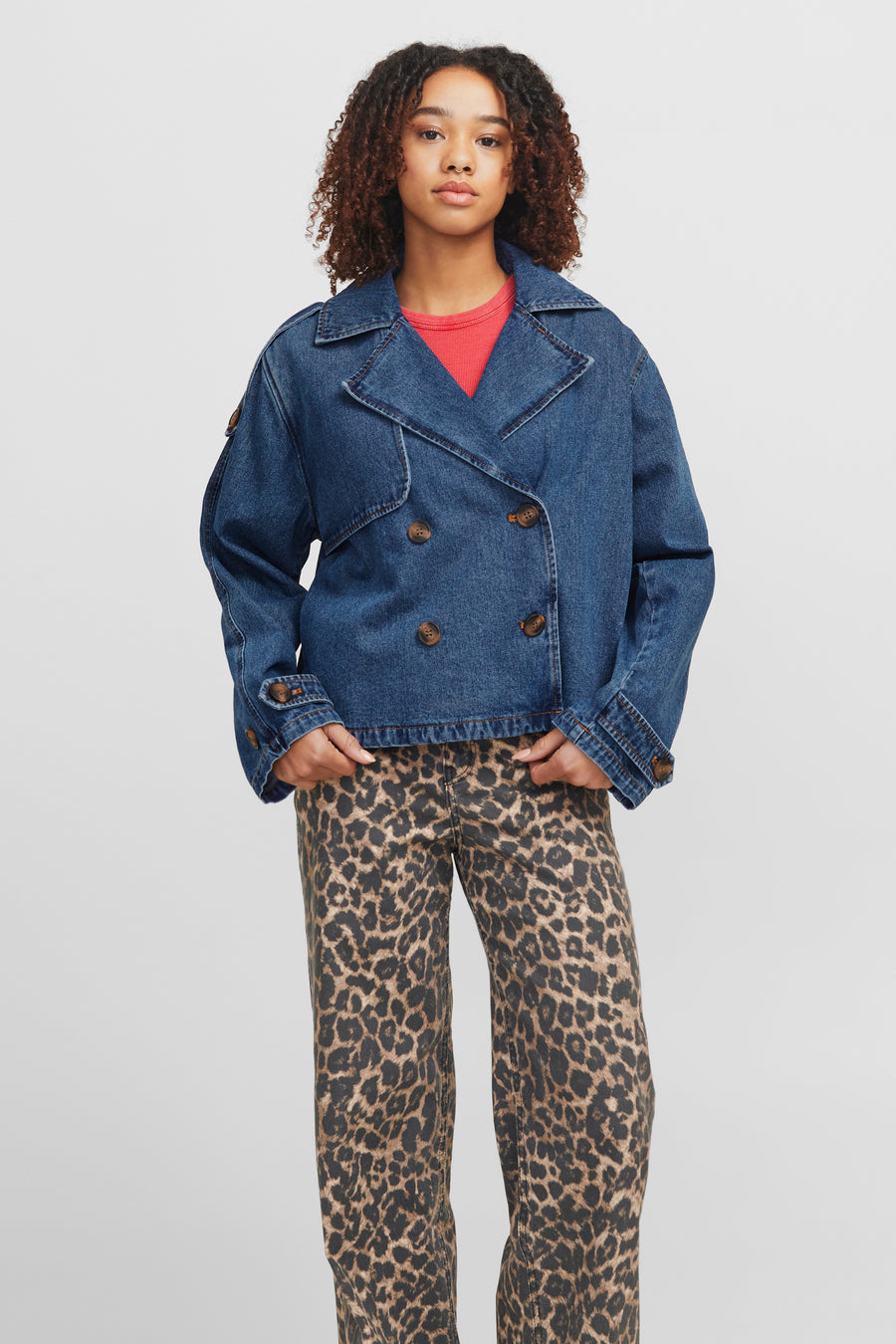 Korte jas Mid blue denim - JJXX