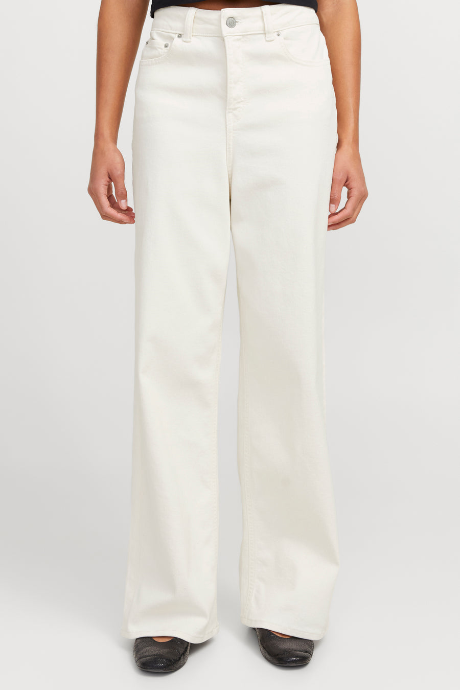 Jeans wide Off white denim - JJXX