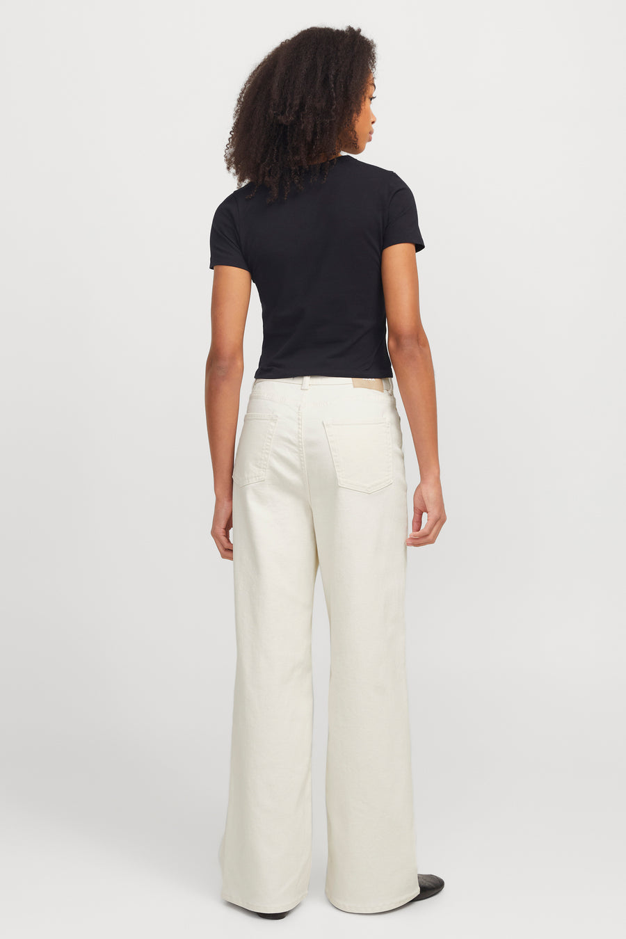 Jeans wide Off white denim - JJXX