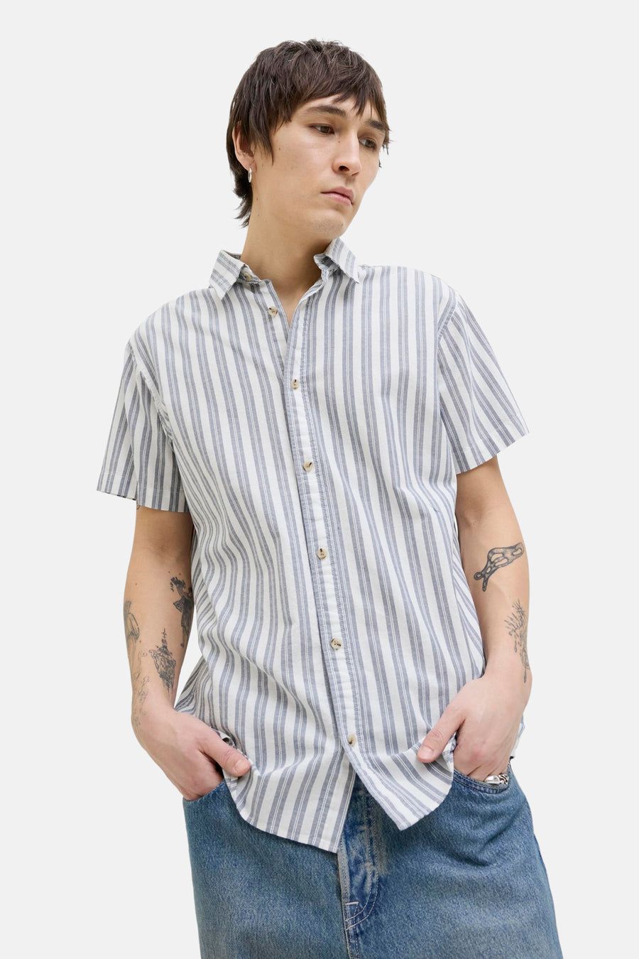 Hemd (korte mouwen) Blauw - PREMIUM BLUE by JACK & JONES