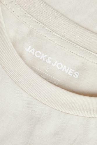 T-shirt (korte mouwen) Beige - ORIGINALS BY JACK & JONES
