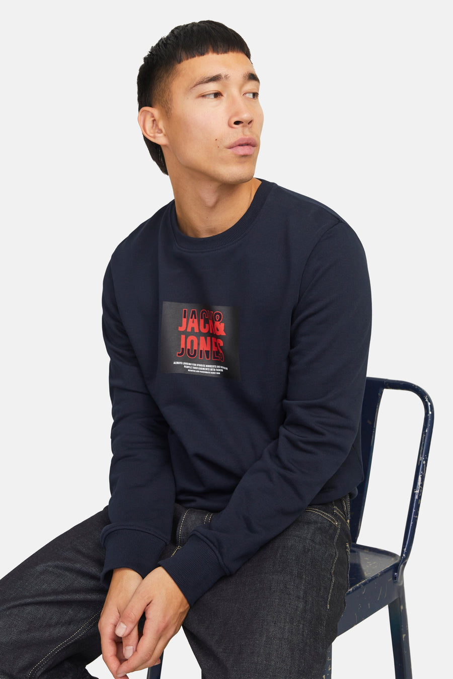 Sweater met ronde hals Blauw - CORE BY JACK & JONES