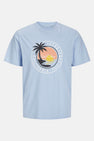 T-shirt (korte mouwen) Blauw - ORIGINALS BY JACK & JONES