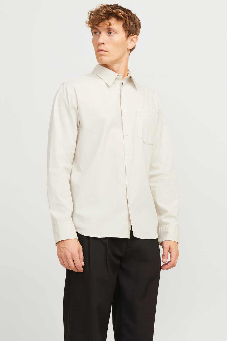 Hemd (lange mouwen) Ecru - PREMIUM by JACK & JONES