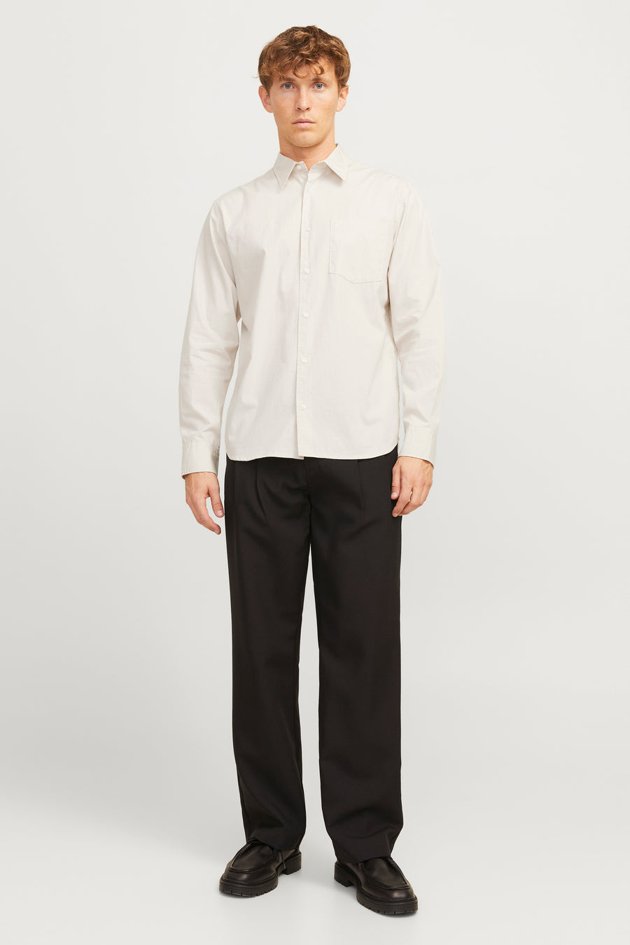 Hemd (lange mouwen) Ecru - PREMIUM by JACK & JONES
