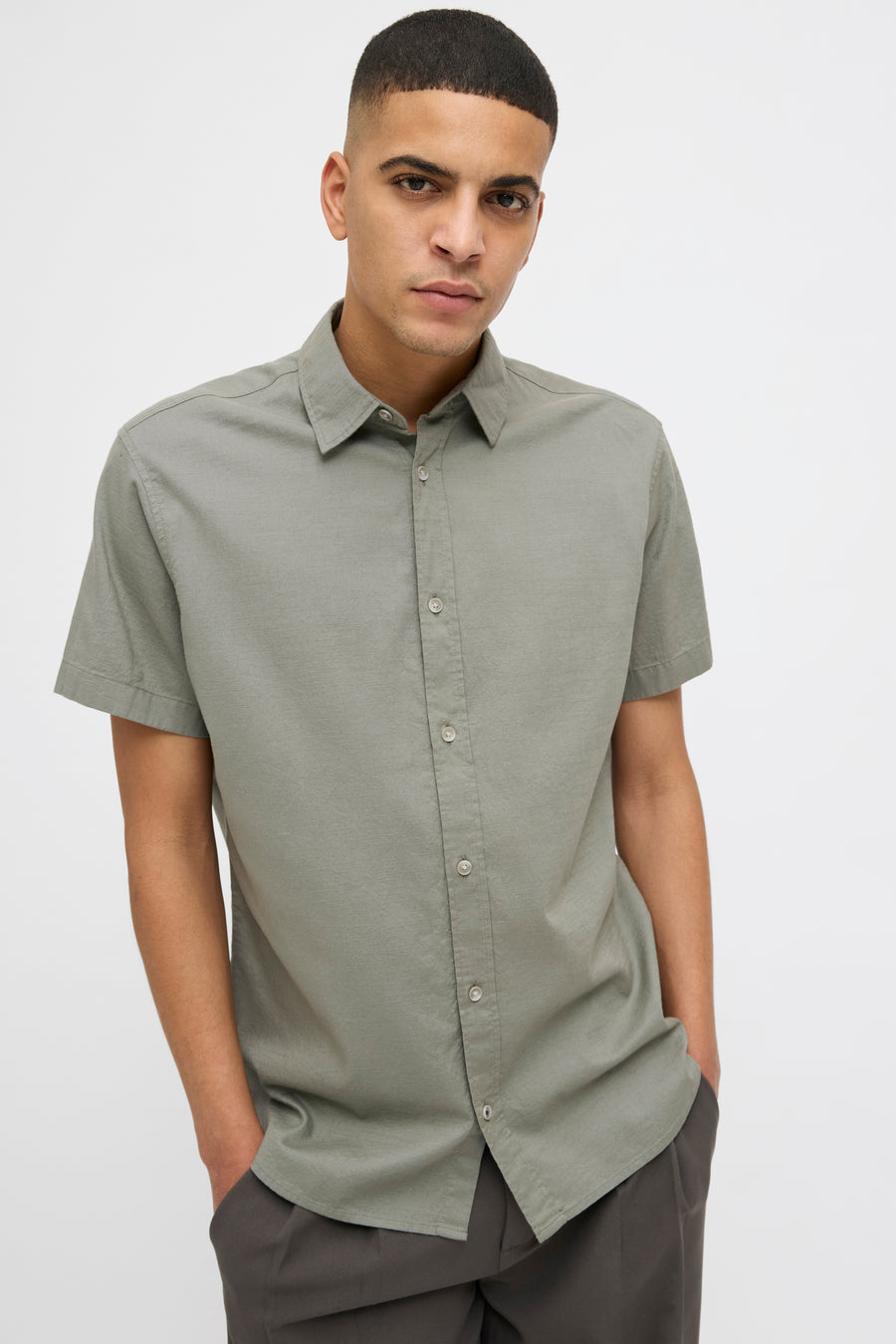 Hemd (korte mouwen) Groen - PREMIUM BLUE by JACK & JONES
