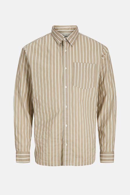 Hemd (lange mouwen) Beige - JJREBEL