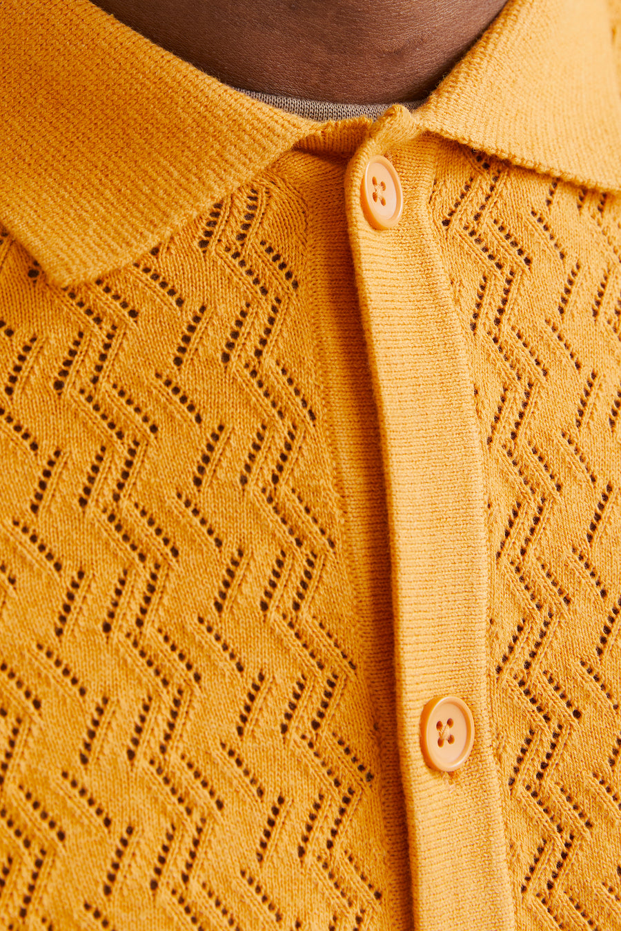 Hemd (korte mouwen) Geel - ORIGINALS BY JACK & JONES
