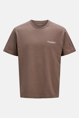 T-shirt (korte mouwen) Bruin - ORIGINALS BY JACK & JONES