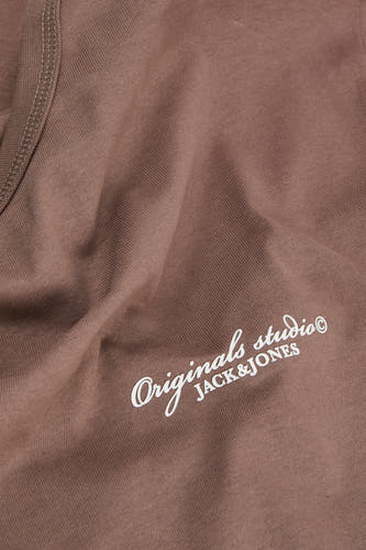 T-shirt (korte mouwen) Bruin - ORIGINALS BY JACK & JONES