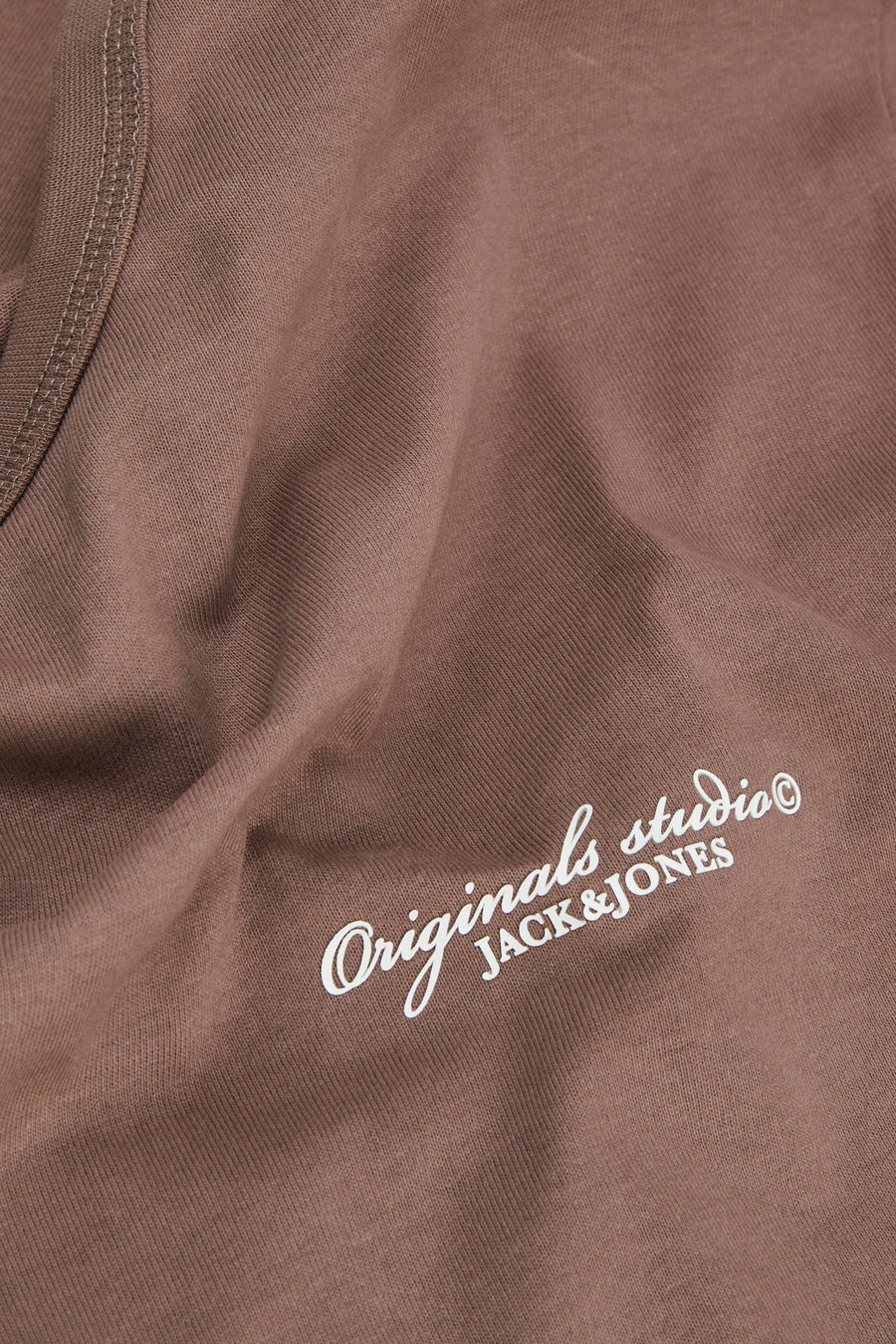 T-shirt (korte mouwen) Bruin - ORIGINALS BY JACK & JONES