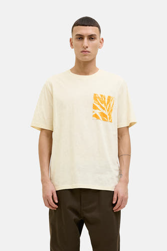 T-shirt (korte mouwen) Ecru - ORIGINALS BY JACK & JONES