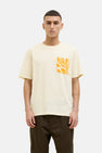 T-shirt (korte mouwen) Ecru - ORIGINALS BY JACK & JONES