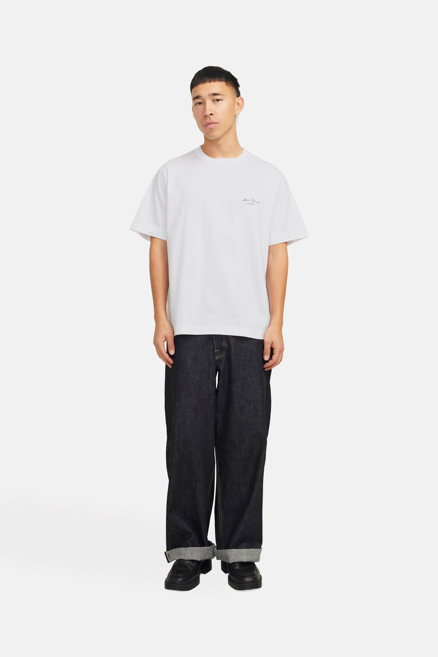 T-shirt (korte mouwen) Wit - ORIGINALS BY JACK & JONES