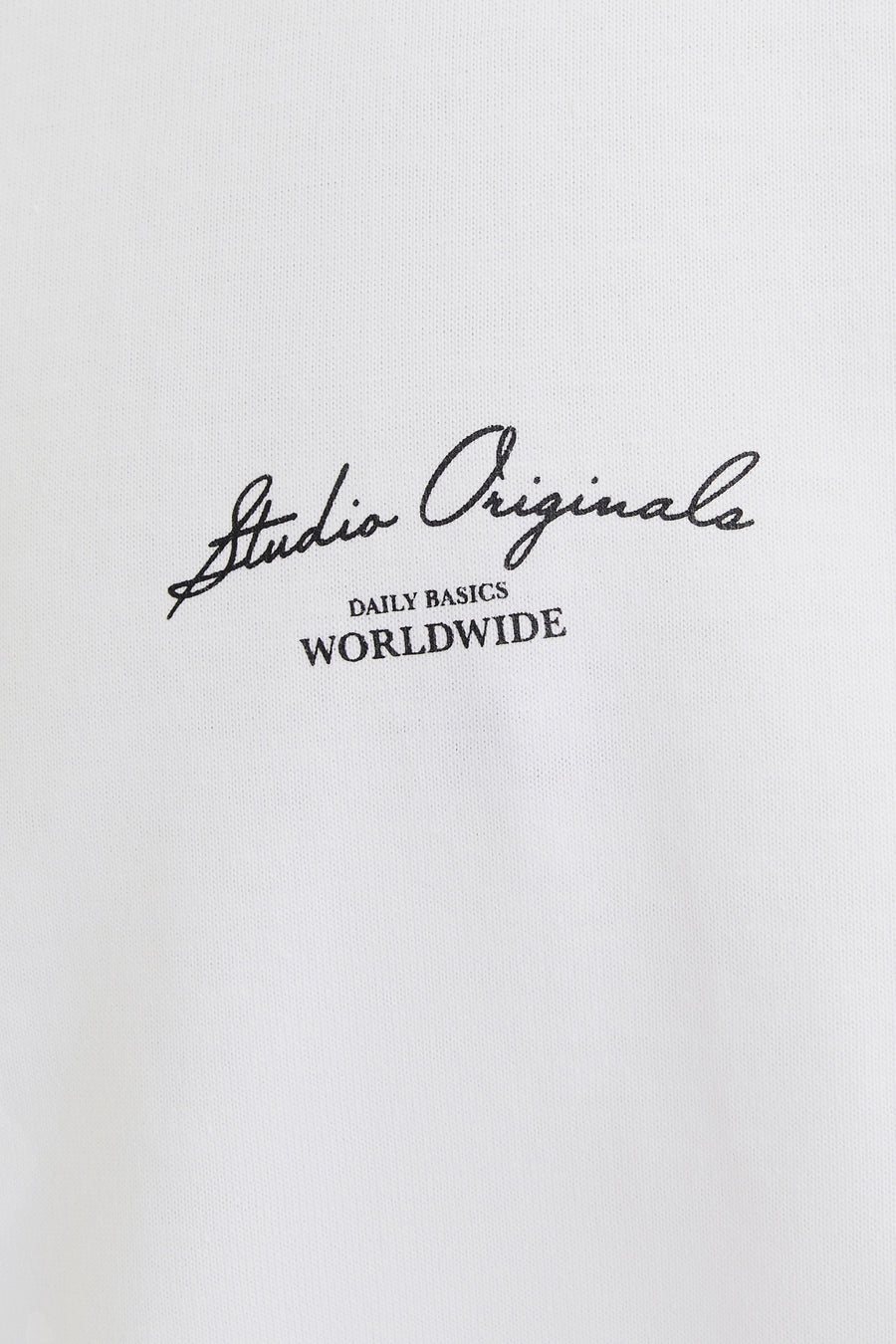 T-shirt (korte mouwen) Wit - ORIGINALS BY JACK & JONES