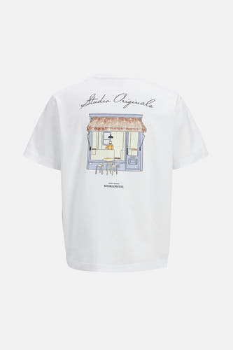 T-shirt (korte mouwen) Wit - ORIGINALS BY JACK & JONES