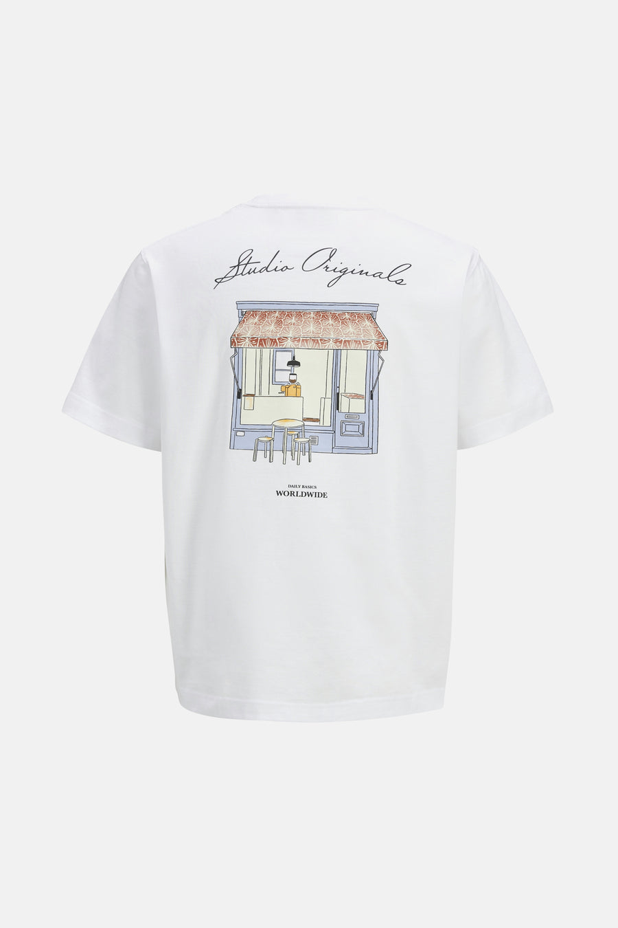 T-shirt (korte mouwen) Wit - ORIGINALS BY JACK & JONES
